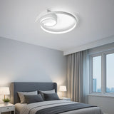 Lámpara de techo LED moderna de diseño espiral minimalista para dormitorio