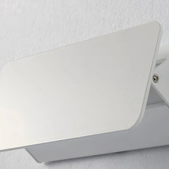 Aplique de pared rectangular blanco LED orientable moderno para dormitorio