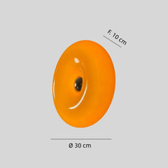 Aplique de pared donut moderno LED táctil de vidrio para dormitorio