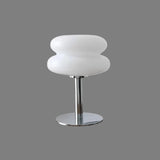 Lámpara de mesa Bauhaus con pantalla de vidrio para salón y dormitorio