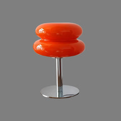 Lámpara de mesa Bauhaus con pantalla de vidrio para salón y dormitorio