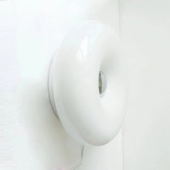 Aplique de pared donut moderno LED táctil de vidrio para dormitorio