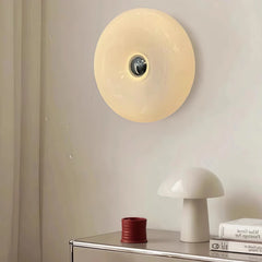 Aplique de pared donut moderno LED táctil de vidrio para dormitorio