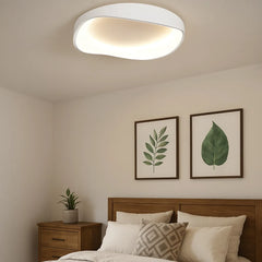 Plafón circular de techo de diseño moderno regulable blanco dormitorio