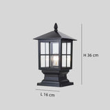Farol sobremuro exterior moderno LED de metal IP65 para pilar