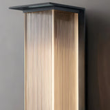 Aplique de pared exterior solar rectangular moderno LED IP65 para jardín