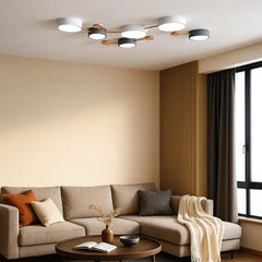 Lámpara LED de Techo Estilo Nórdico y Diseño Molecular para Salón