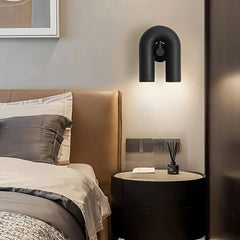 Aplique moderno de pared LED con forma de U para salón