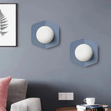 Aplique de pared nórdico LED color Macaron con globo