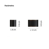 Aplique bidireccional para exterior LED IP65 moderno de metal negro