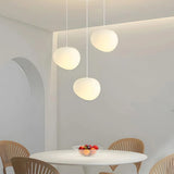 Lámpara colgante nórdica blanca LED de diseño orgánico para comedor