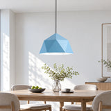 Lámpara colgante nórdica LED color Macaron con altura regulable para comedor