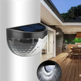 Aplique solar de pared exterior LED IP65 moderno semicircular