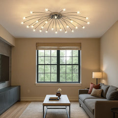 Lámpara de Techo LED con Diseño de Cielo Estrellado Estilo Nórdico para Salón