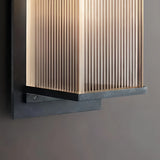 Aplique de pared exterior solar rectangular moderno LED IP65 para jardín