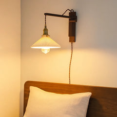 Aplique de Pared LED Estilo Vintage Plegable Extensible para Dormitorio