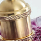 Lámpara colgante flor de cristal rosa vintage ajustable en altura para comedor