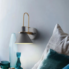 Aplique de pared nórdico LED de color Macaron para dormitorio