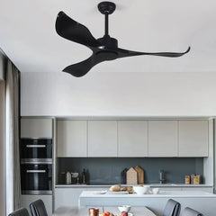 Ventilador de techo sin luz con mando a distancia reversible para comedor