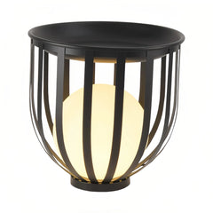 Lámpara de pie solar exterior LED IP65 moderna con soporte para plantas
