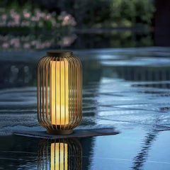 Lámpara solar de pie exterior LED IP65 estilo farol chino para jardín