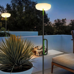 Lámpara de pie solar exterior LED IP65 de diseño moderno para terraza