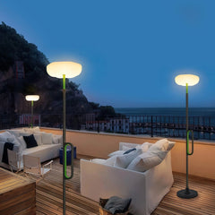 Lámpara de pie solar exterior LED IP65 de diseño moderno para terraza