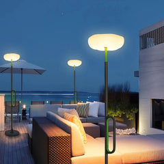 Lámpara de pie solar exterior LED IP65 de diseño moderno para terraza