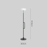 Lámpara de pie solar exterior LED IP65 de diseño moderno para terraza