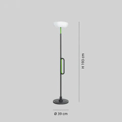 Lámpara de pie solar exterior LED IP65 de diseño moderno para terraza