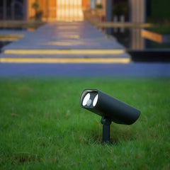 Foco solar exterior LED con sensor de movimiento IP65 orientable negro