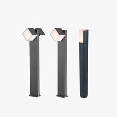 Baliza de jardín LED IP65 moderna negra para camino