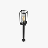 Baliza de jardín LED solar IP65 de vidrio y metal para camino