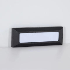 Baliza LED exterior IP65 de metal rectangular moderna para escalera