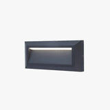Baliza LED exterior IP65 de metal rectangular moderna para escalera
