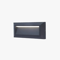 Baliza LED exterior IP65 de metal rectangular moderna para escalera