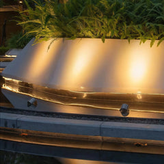 Foco de exterior para piscina LED IP68 de metal cromado industrial