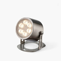 Foco de exterior para piscina LED IP68 de metal cromado industrial