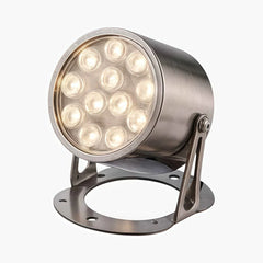 Foco de exterior para piscina LED IP68 de metal cromado industrial