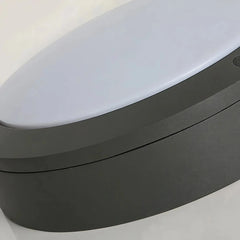 Plafón de techo exterior LED IP65 negro moderno para pasillo