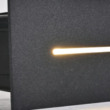 Aplique exterior empotrado LED IP65 rectangular moderno para zonas de paso