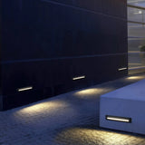 Aplique exterior empotrado LED IP65 rectangular para zonas de paso