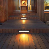 Aplique exterior empotrado LED IP65 rectangular para zonas de paso