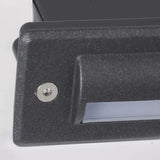 Aplique exterior empotrado LED IP65 rectangular para zonas de paso