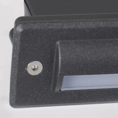 Aplique exterior empotrado LED IP65 rectangular para zonas de paso
