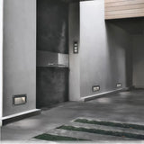 Aplique empotrado de pared LED moderno negro IP65 para paso exterior