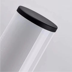 Baliza de exterior jardín LED cilíndrica negra IP65 moderna