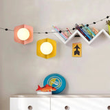 Aplique de pared nórdico LED color Macaron con globo