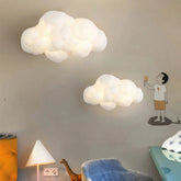 Aplique Pared Nube blanco moderno con luz suave para dormitorio infantil