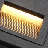 Aplique empotrable exterior moderno de metal con LED sensor de movimiento IP65 para escaleras